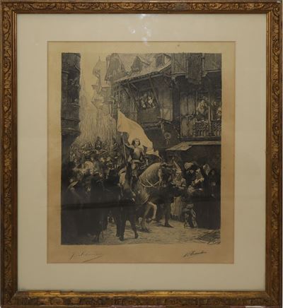 Jean-Jacques Scherrer (tratto da), Entrata di Giovanna d'Arco ad Orléans