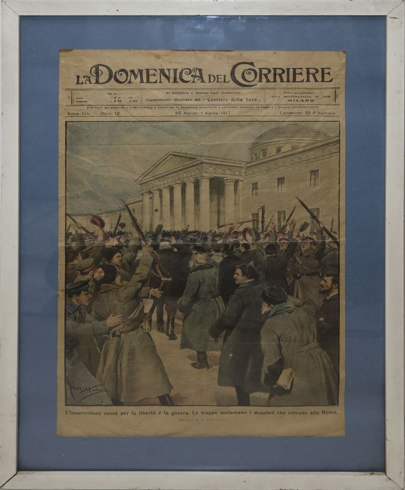 A. Beltrame, Prima pagina "La Domenica del Corriere" (25 marzo - 1 aprile 1917)