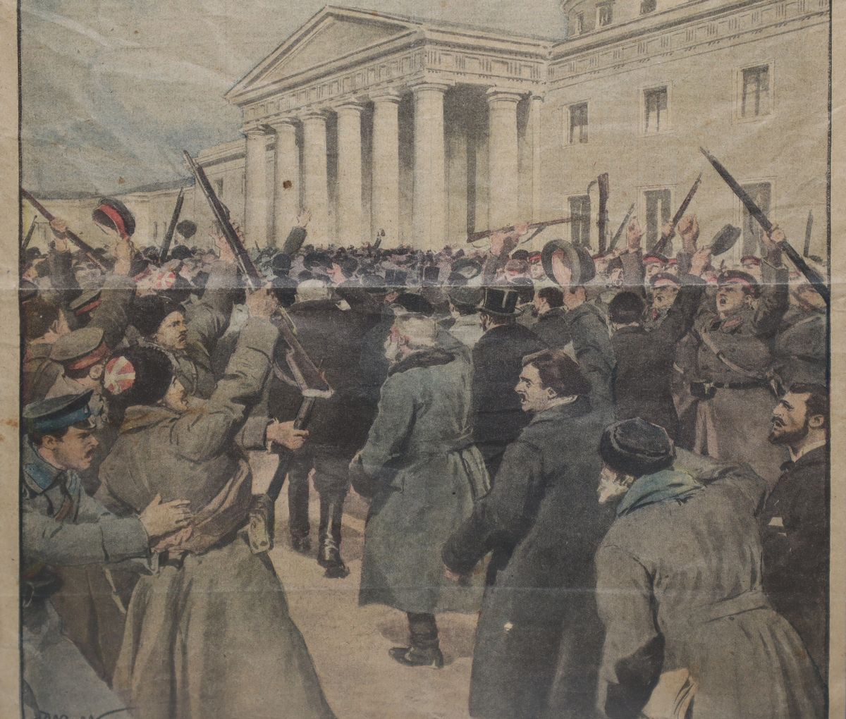 A. Beltrame, Prima pagina "La Domenica del Corriere" (25 marzo - 1 aprile 1917)