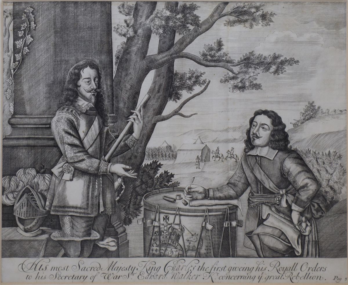 King Charles I, incisione ad acquaforte, XVIII secolo