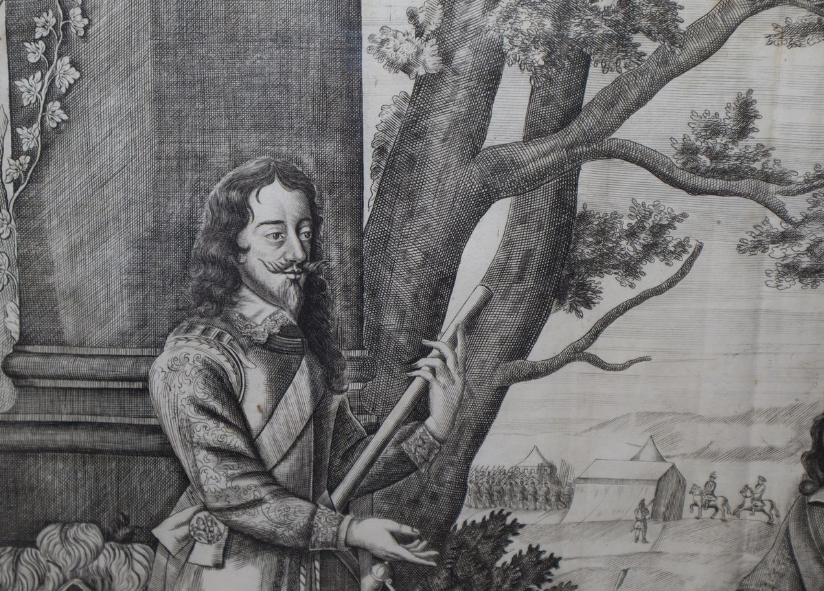 King Charles I, incisione ad acquaforte, XVIII secolo