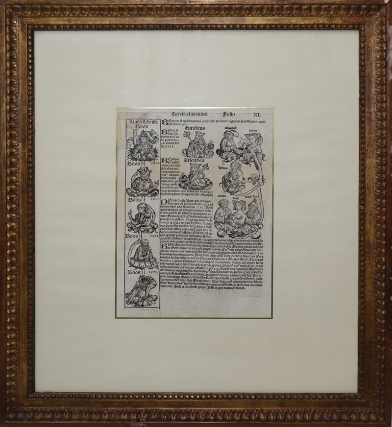 Hartmann Schedel - Cronaca di Norimberga, xilografia, XVI secolo