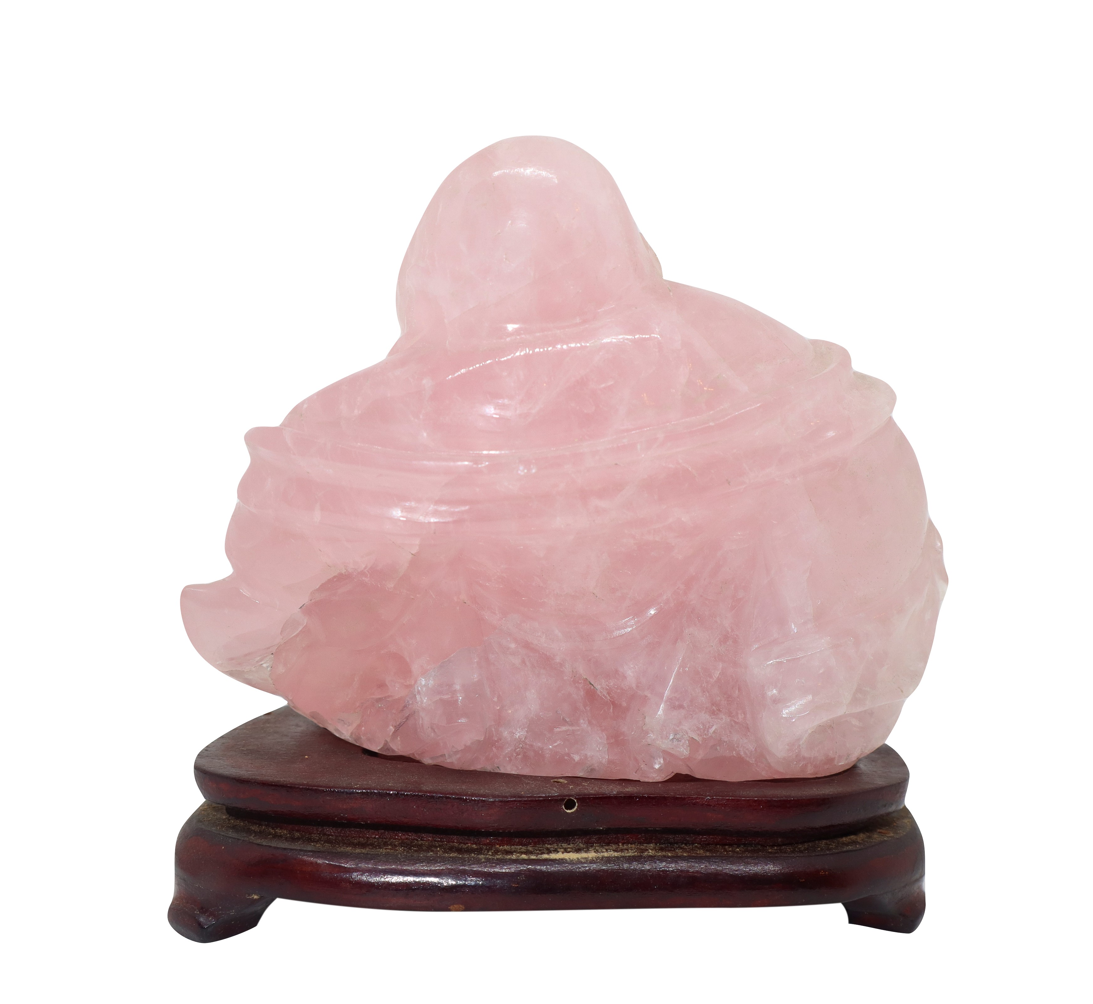 Buddha in quarzo rosa