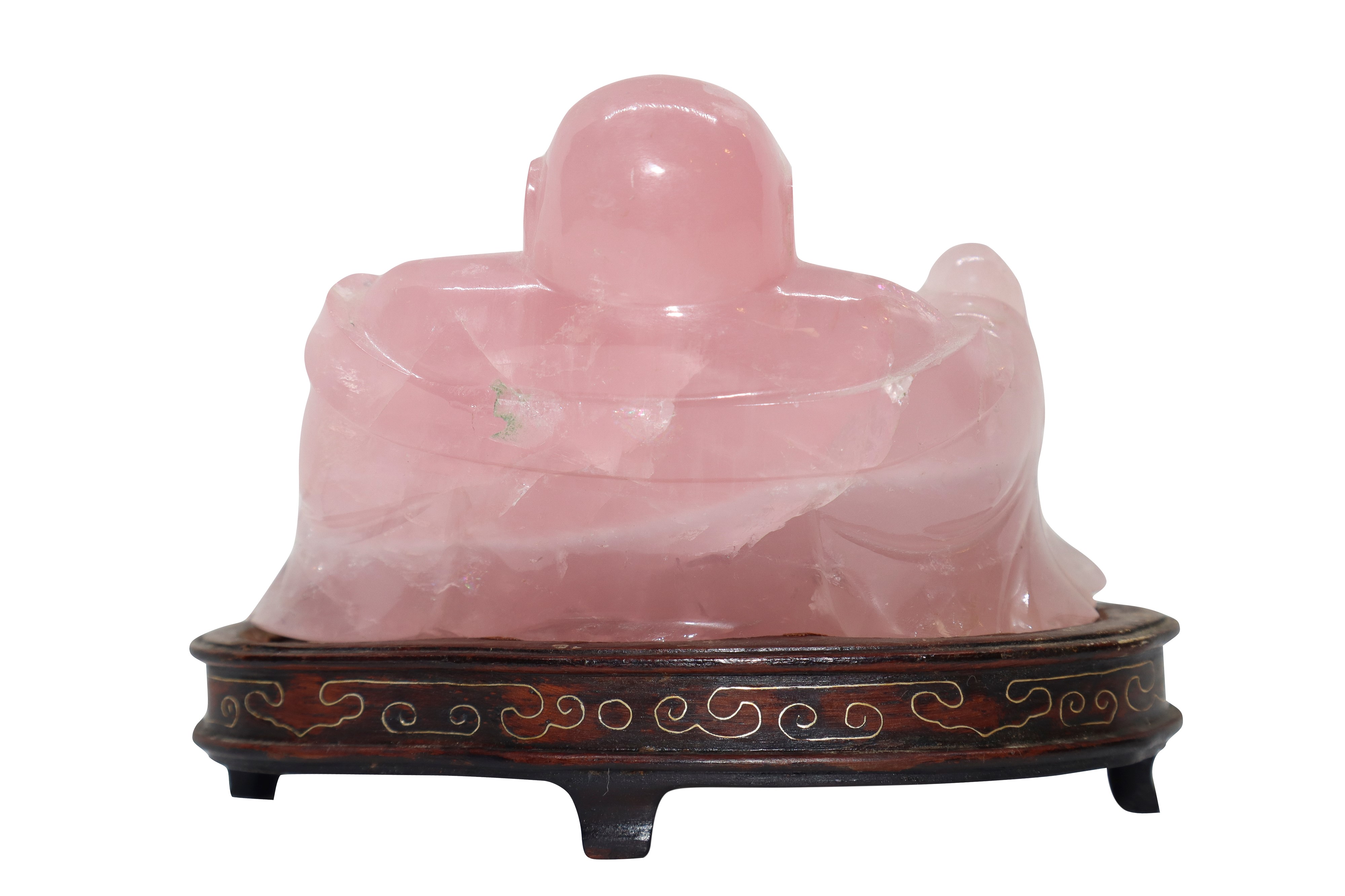 Buddha in quarzo rosa