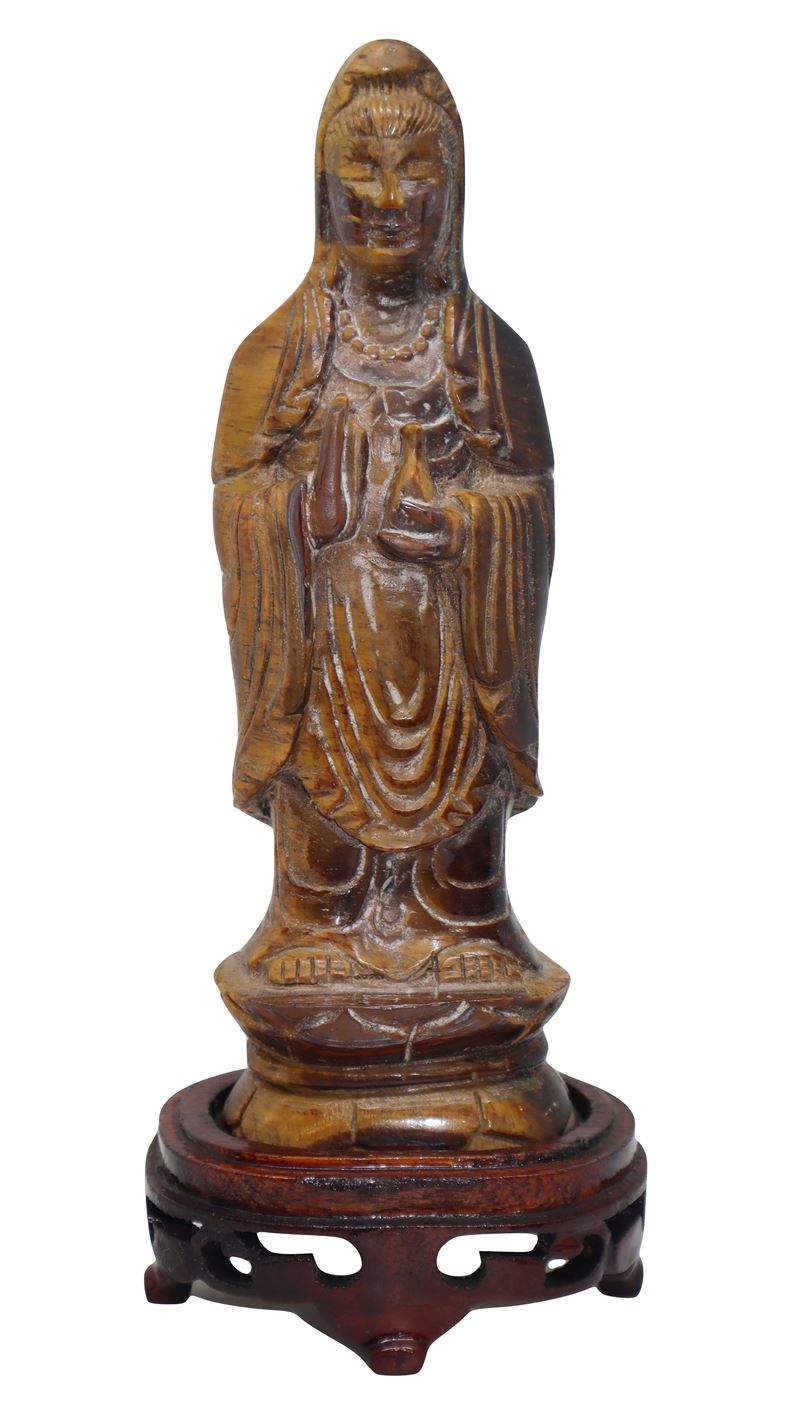 Buddha in piedi, occhio di tigre