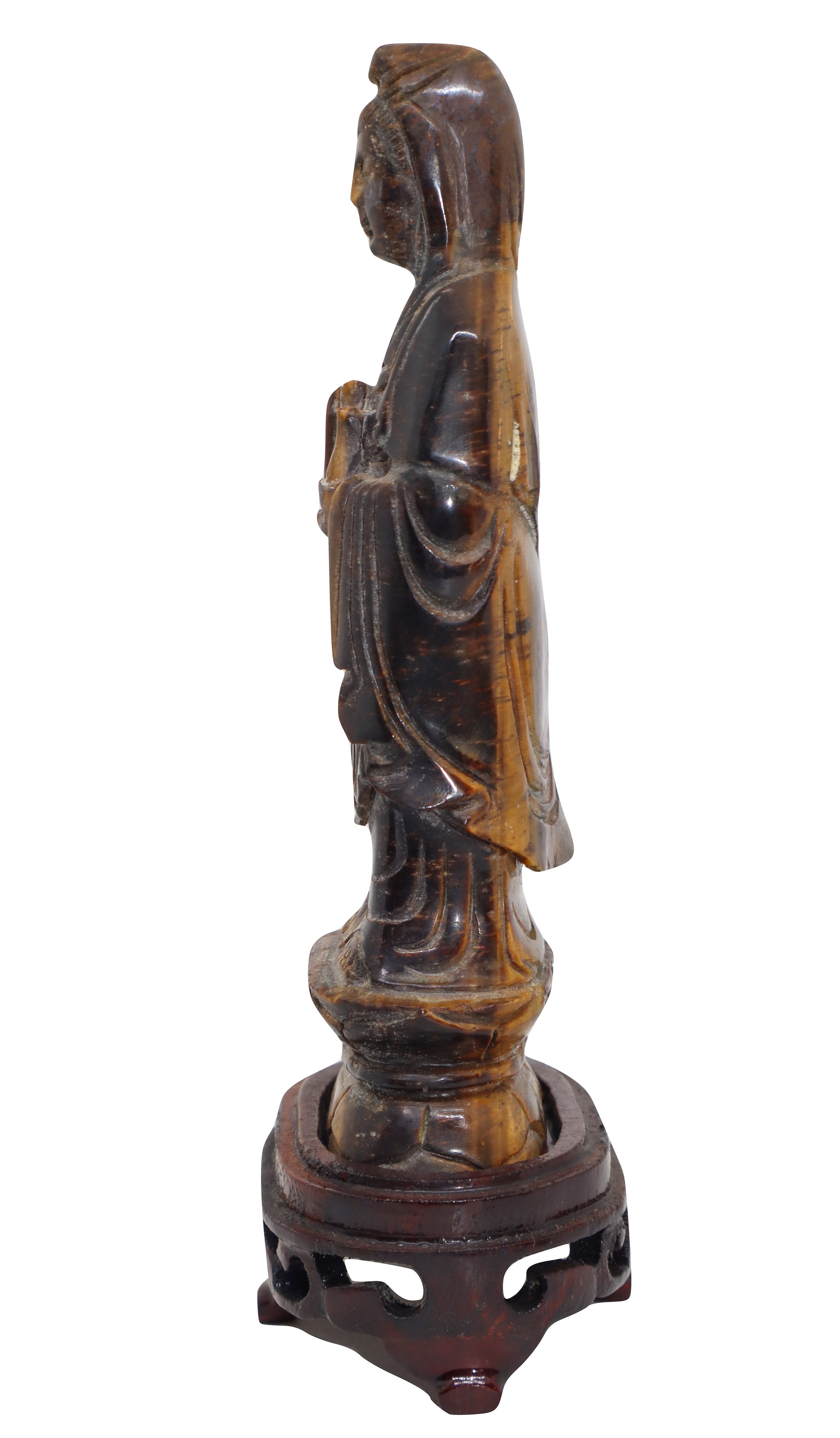 Buddha in piedi, occhio di tigre