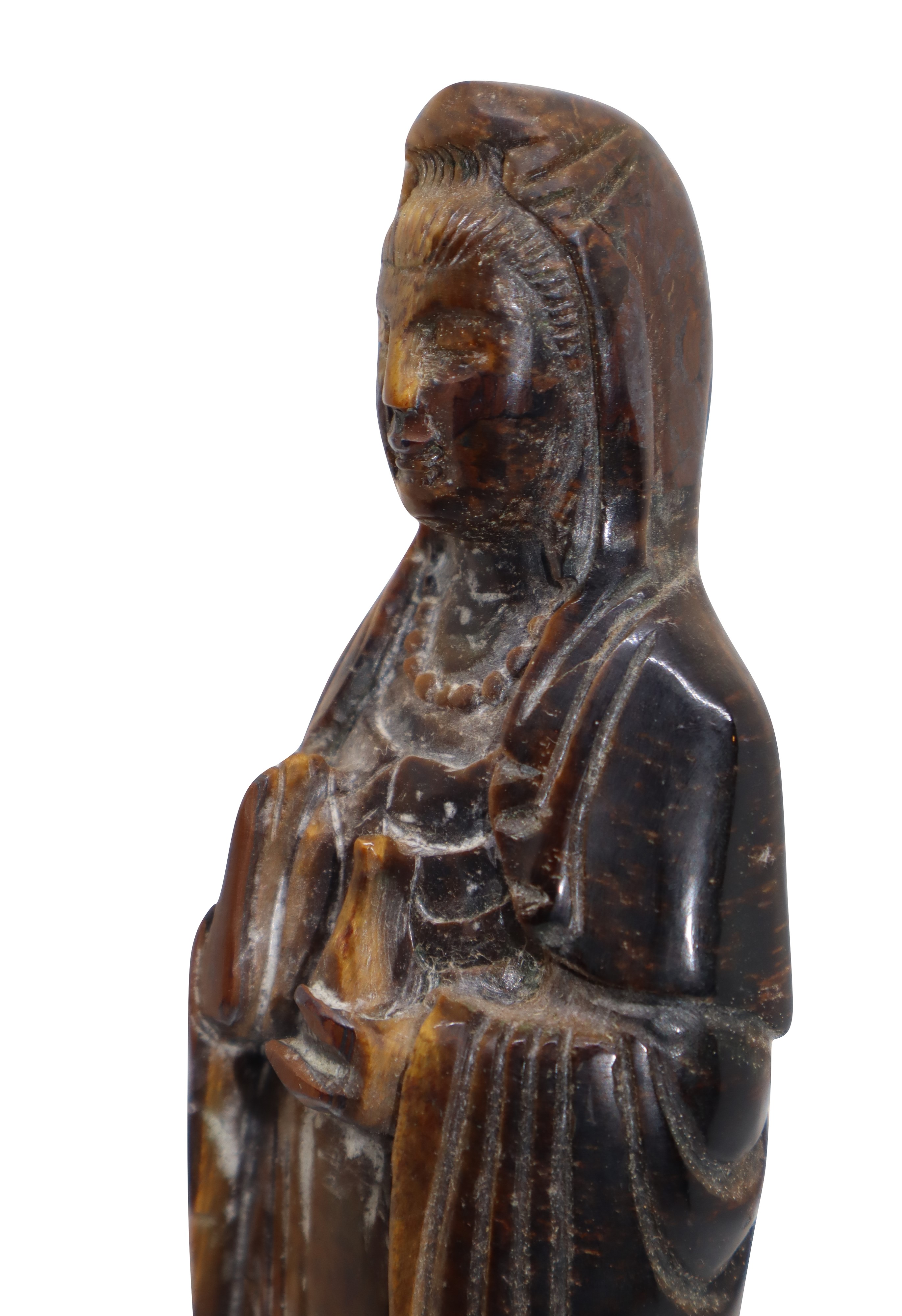 Buddha in piedi, occhio di tigre