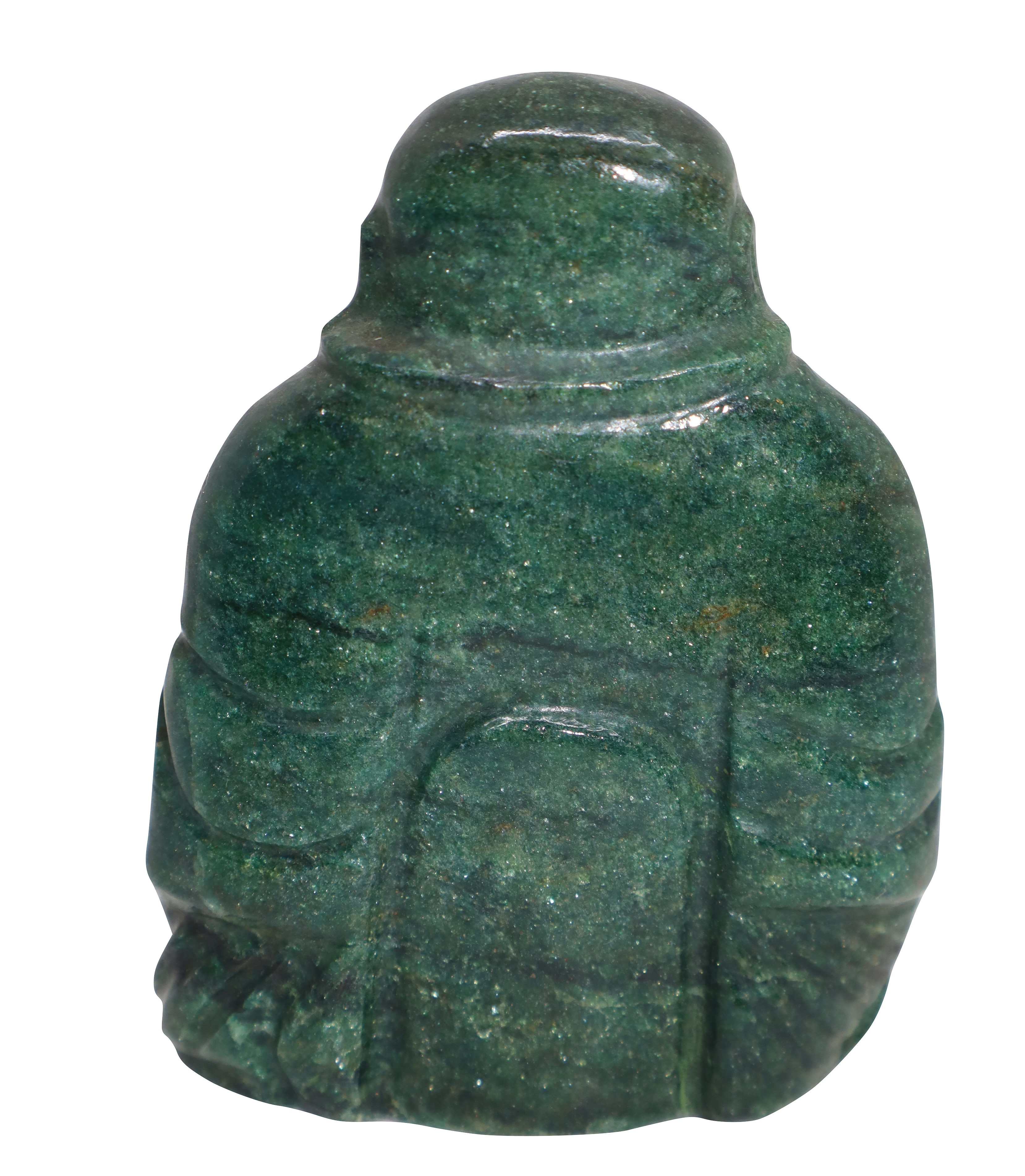 Buddha in pietra dura verde