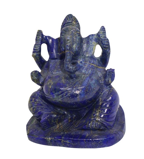 Indian deity in lapis lazuli