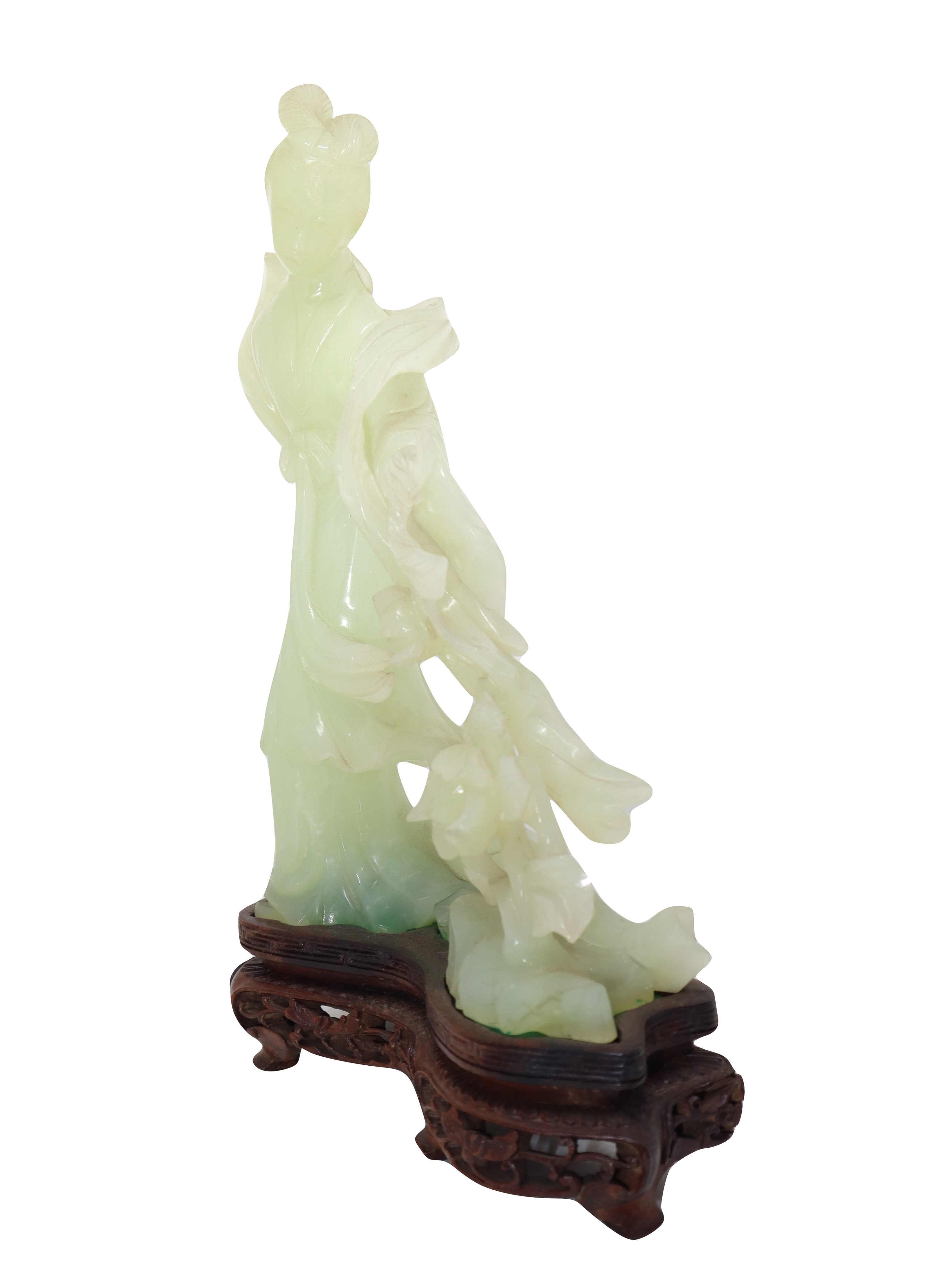 Guanyin in giada verde chiara