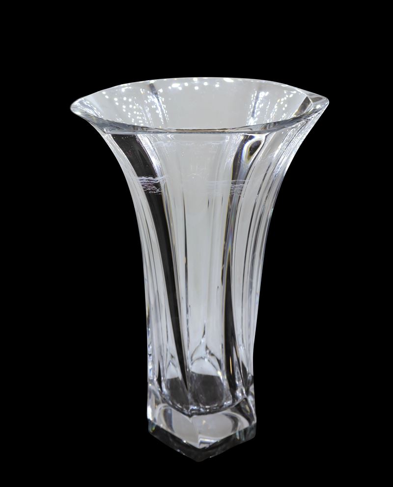 Crystal Sevrès - Vaso con base esagonale
