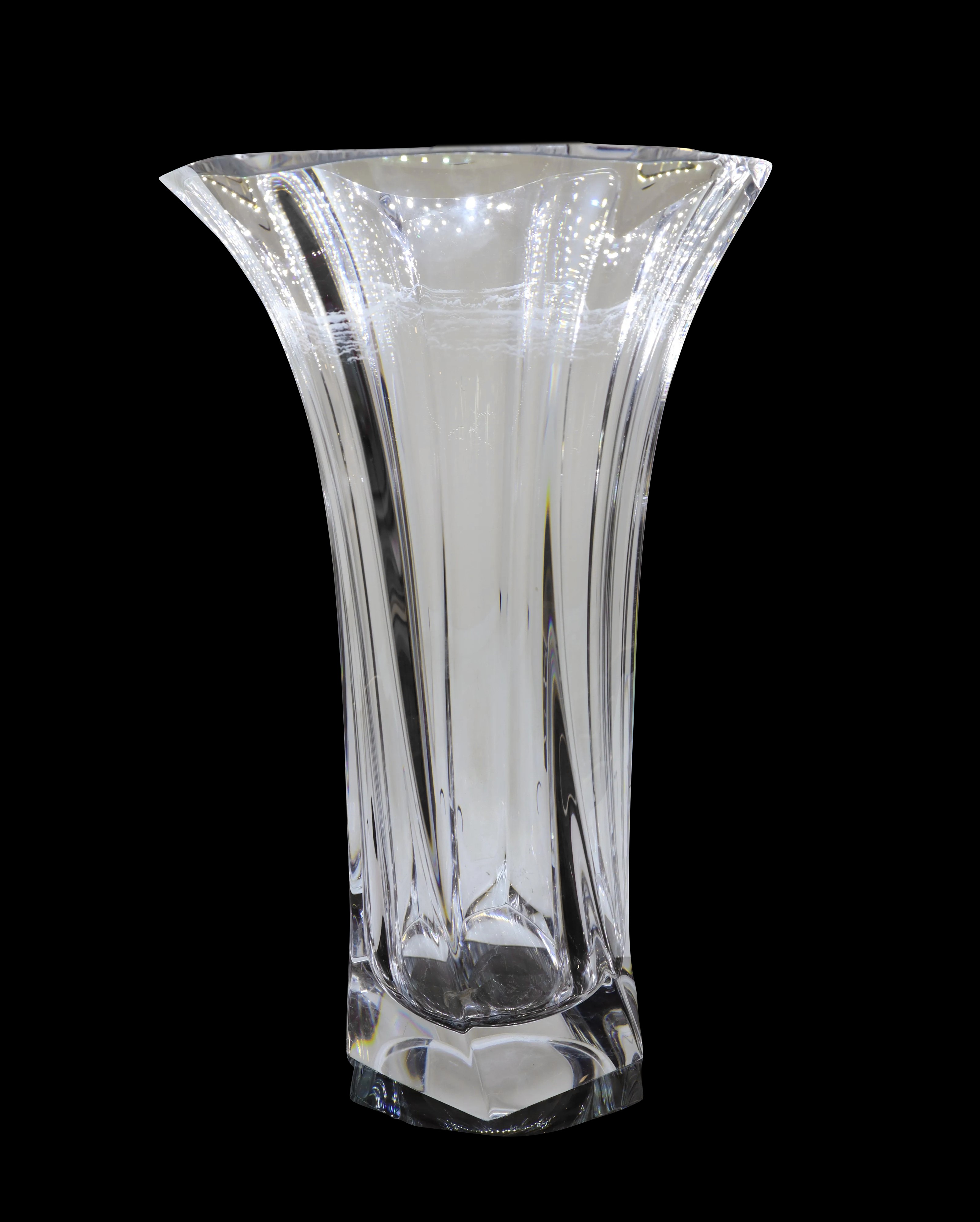 Crystal Sevrès - Vaso con base esagonale