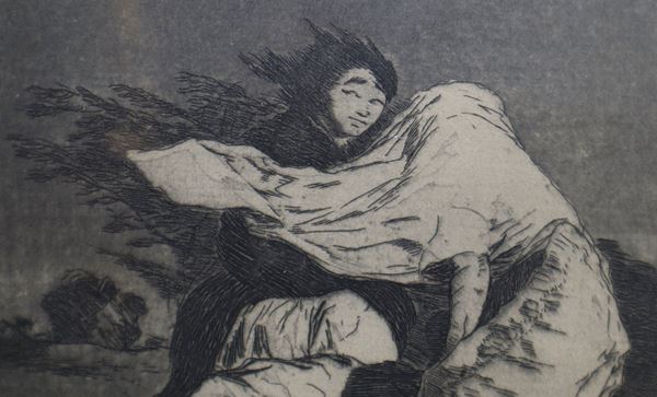 Francisco De Goya Mala Noche Incisione Ad Acquaforte E