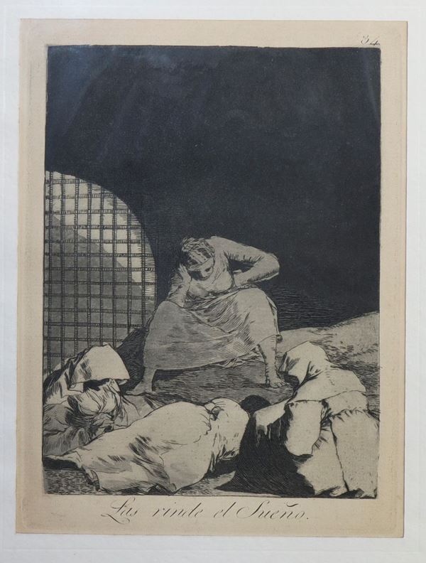 Francisco de Goya - `` Las rinde el sueño ''