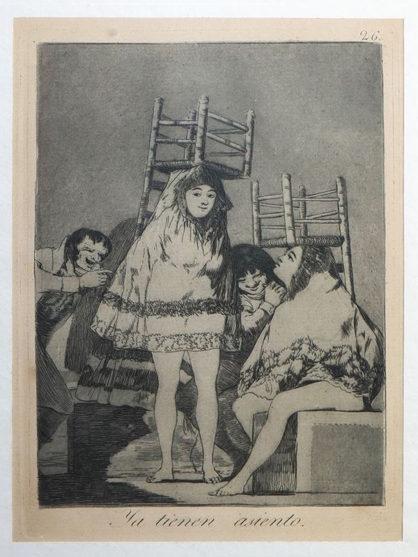 Francisco de Goya - `` Ya tienen asiento ''