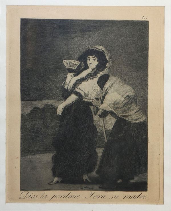 Francisco de Goya - ''Dios la perdone: Y era su madre''