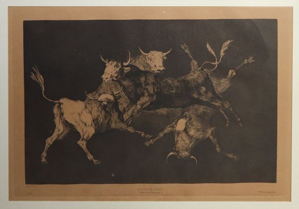 Francisco de Goya - ''Lluvia de toros''