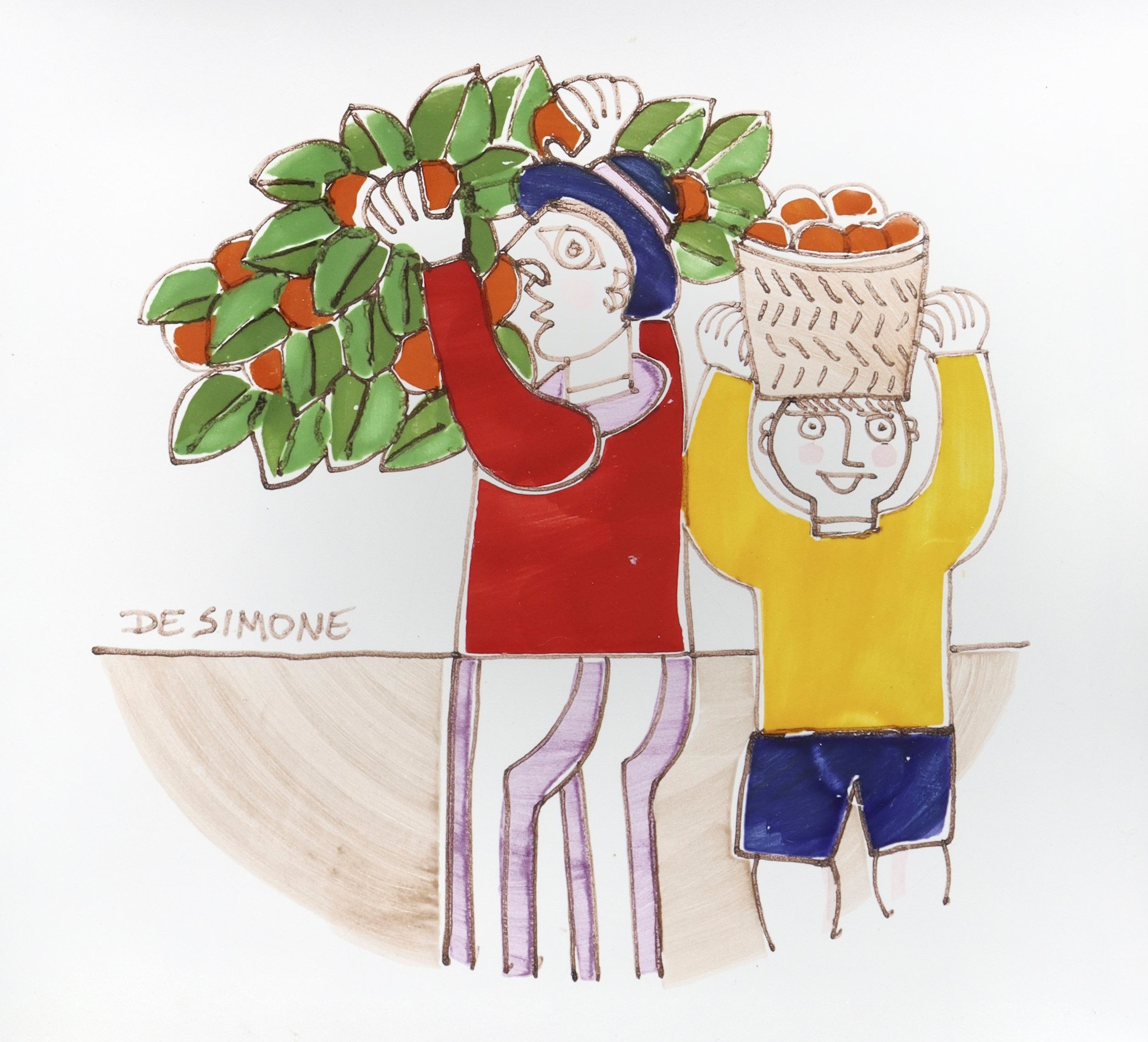 De Simone - Svuotatasche in Maiolica