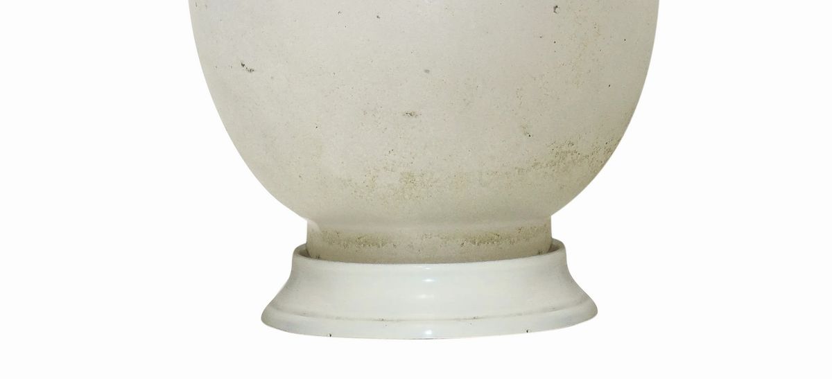Lampada da Tavolo in Vetro Scavo