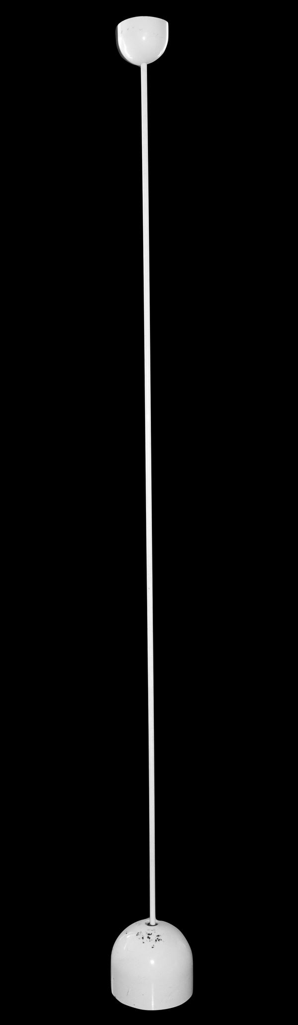 Achille Castiglioni,Prod. Flos - Piantana a stelo laccata bianco, modello Ipotenusa