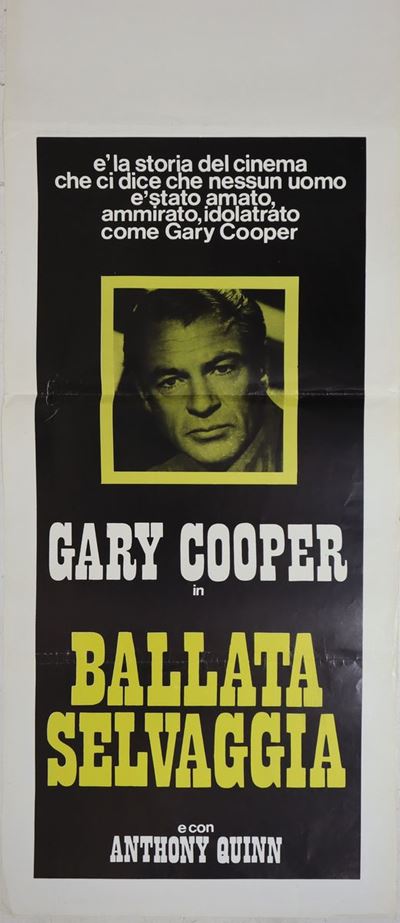 Locandina Gigante Cinema "ballata Selvaggia"