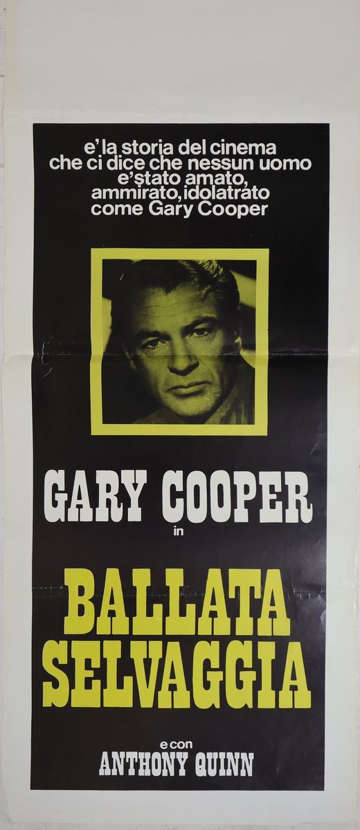 Locandina Gigante Cinema "ballata Selvaggia"