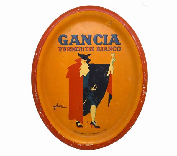 Vassoio ovale Gancia Vermouth Bianco