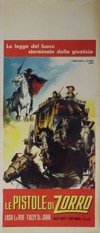 Locandina Cinema ''le Pistole di Zorro''