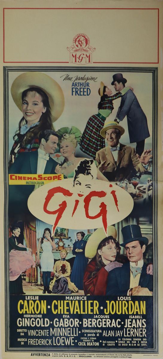 Cinema poster '' Gigi ''