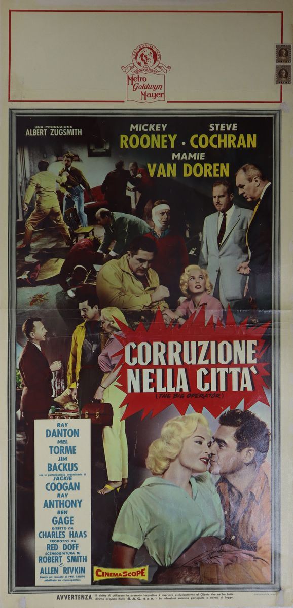 Cinema poster `` Corruption in the city ''