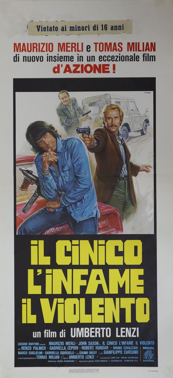 Cinema poster `` The cynical, the infamous and the violent ''