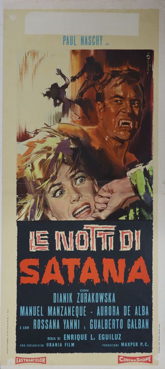 Movie poster `` The nights of Satan ''