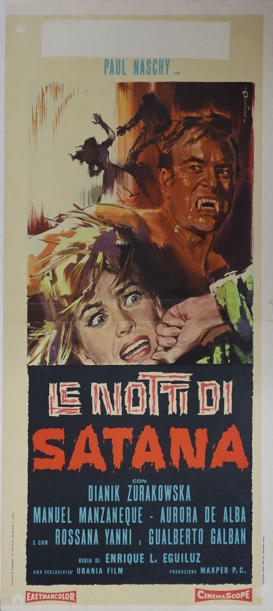 Locandina film ''Le notti di Satana''