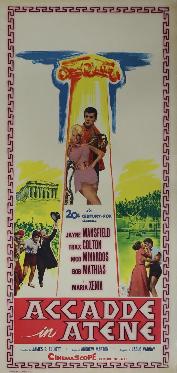 Movie poster `` It happened in Athens ''