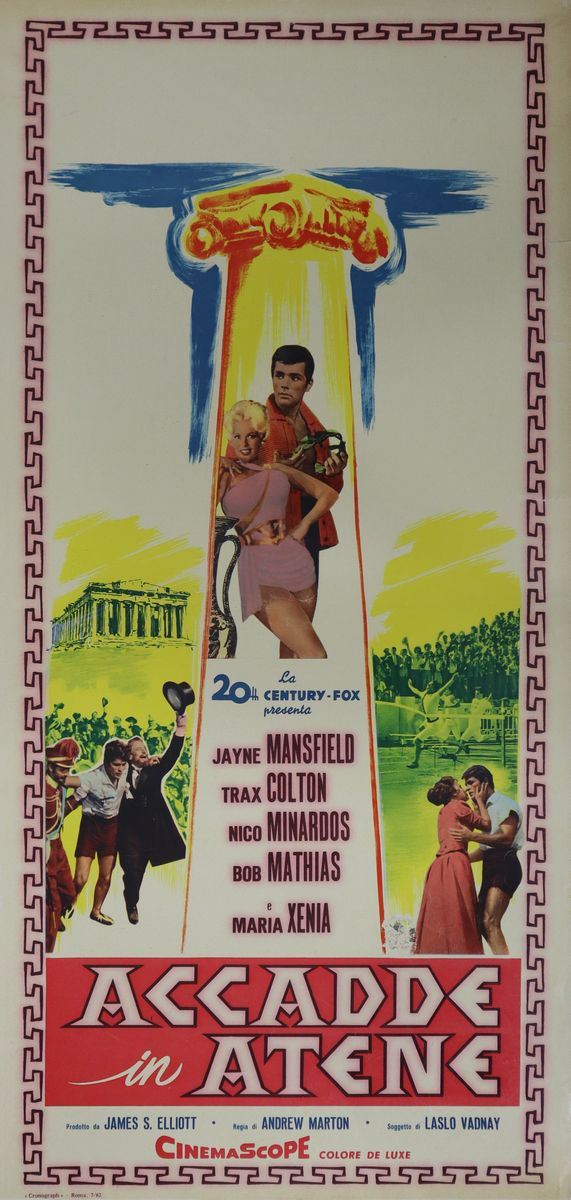 Movie poster &#39;&#39;It Happened in Athens&#39;&#39;