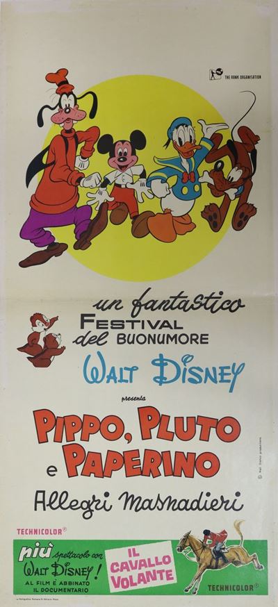 Locandina Walt Disney Film ''pippo, Pluto e Paperino''