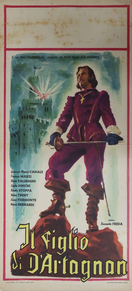 Movie poster `` The son of D'Artagnan ''
