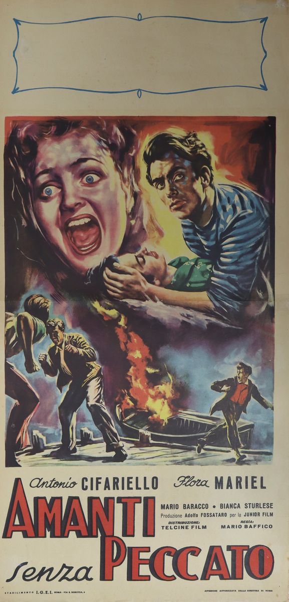 Movie poster &#39;&#39;Lovers without sin&#39;&#39;