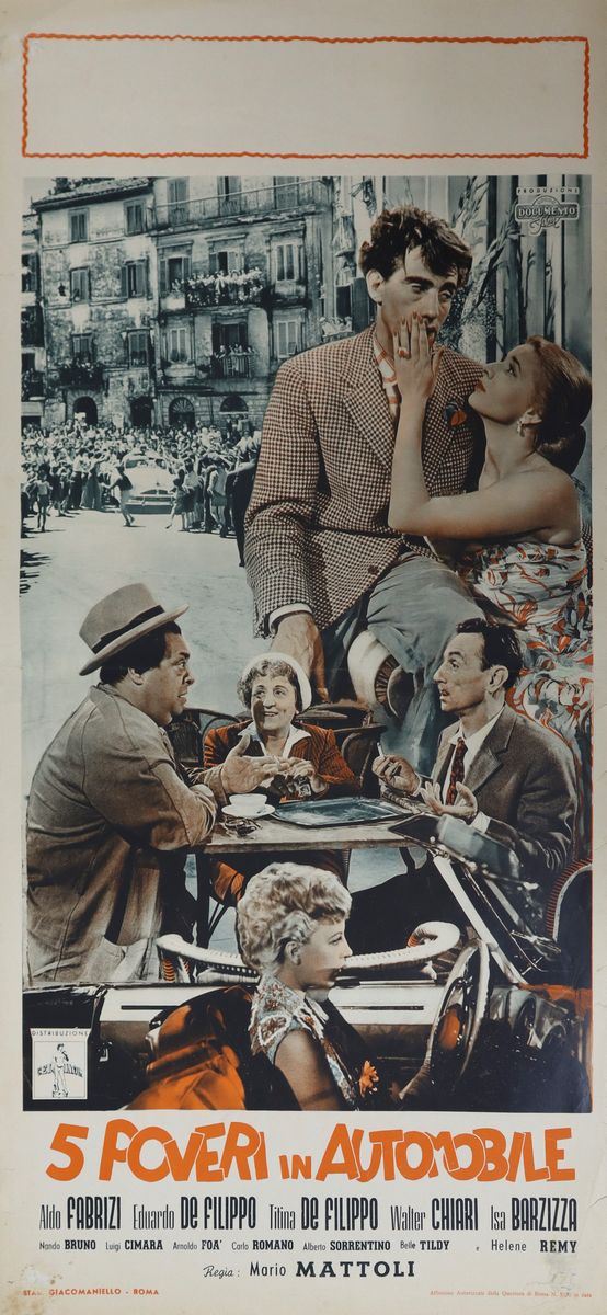 Locandina film ''5 poveri in automobile''