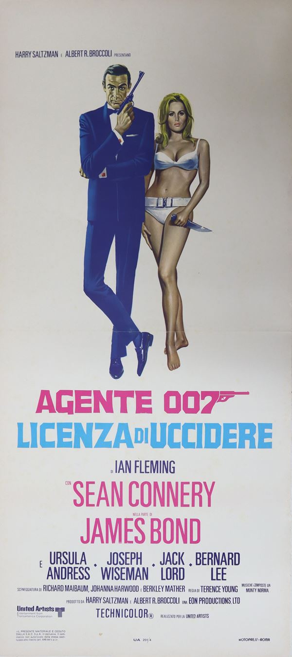 Locandina film ''Agente 007 Licenza di uccidere''