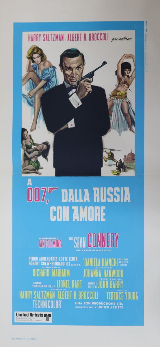 Movie poster `` A 007, from Russia with love ''