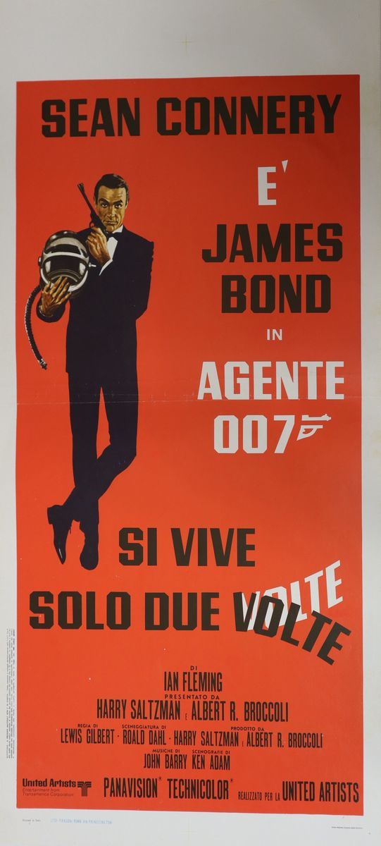 Locandina film ''Agente 007 Si vive solo due volte''