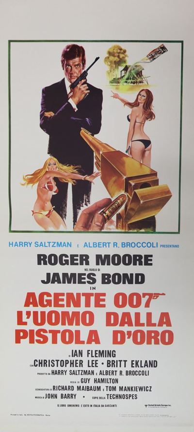 Locandina Film ''james Bond Agente 007 L'uomo dalla Pistola D'oro''