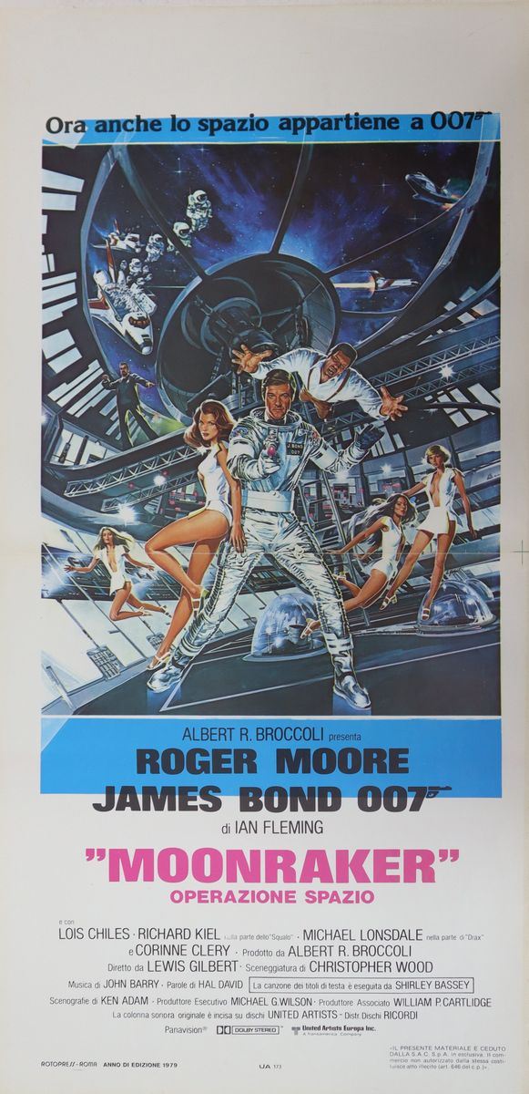Locandina Film ''james Bond 007- Moonraker Operazione Spazio''