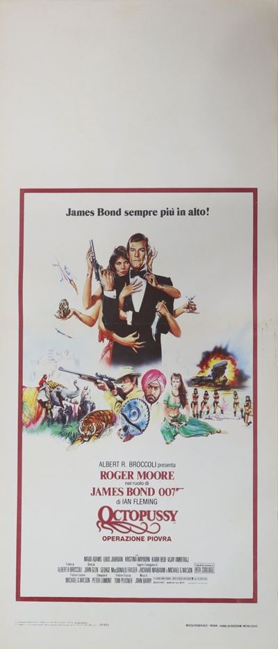 Locandina Film ''james Bond 007-octopussy Operazione Piovra''