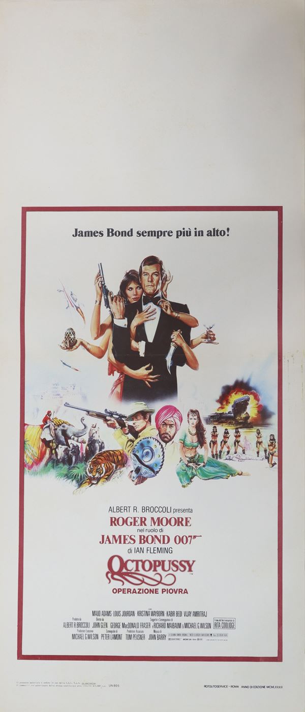 Locandina film  ''James Bond 007-Octopussy operazione piovra''