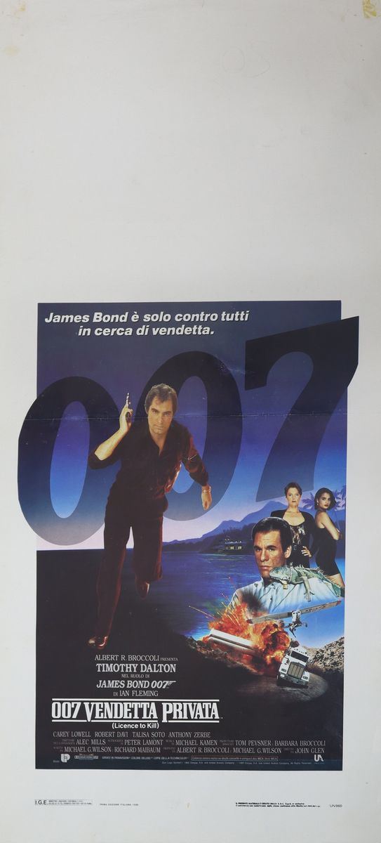 Locandina film ''007 vendetta privata''