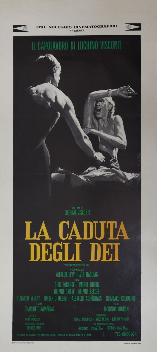 Locandina film ''La caduta degli Dei''