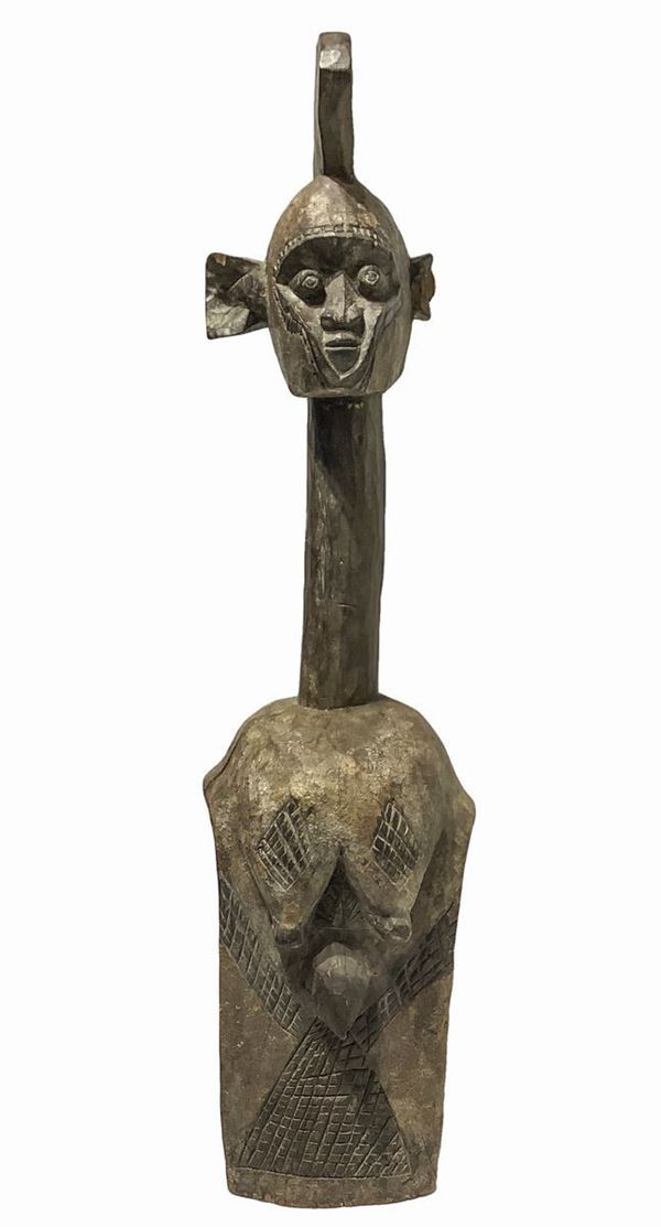 Mask Mumuye, Sukwava, Nigeria. Early twentieth century. Small missing ear. H 98 cm