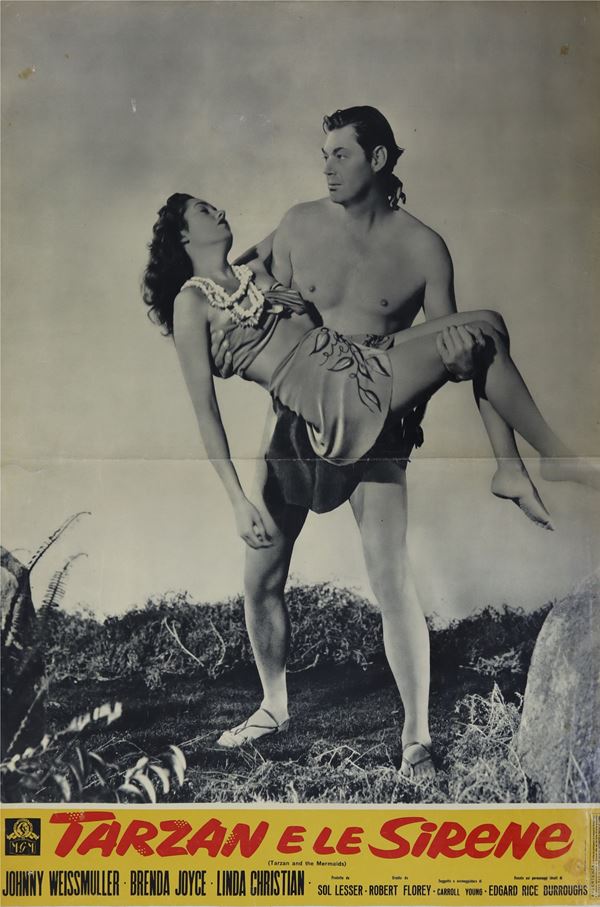 Fotobusta ''Tarzan e le sirene''